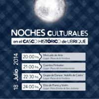 Cartel de las Noches Culturales.
