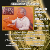 Cartel del concurso flamenco.