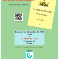 Cartel de la presentación.