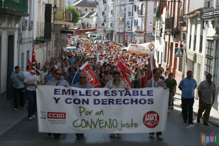 La manifestación del 16 de junio de 2011, por la calle Moreno de Mora