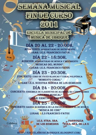 Semana Musical Fin de Curso Escuela Municipal de Música