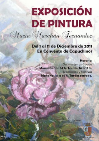Cartel de la exposición de María Marchán.