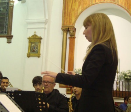 María del Mar Pérez, directora de la Orquesta.