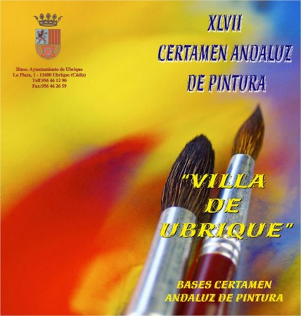 Cartel del XLVII Certamen Andaluz de Pintura 'Villa de Ubrique'.
