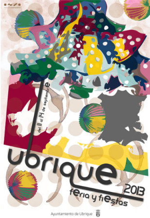 Cartel anunciador de la Feria, obra de Manuel Mancilla Montero.