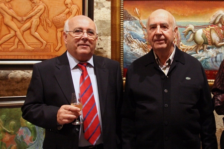 Teodoro Leo Menor y Luis Domínguez Rojas (Foto: Pintores de Ubrique).