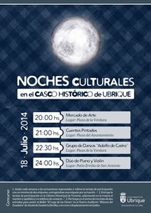 Cartel de las Noches Culturales.