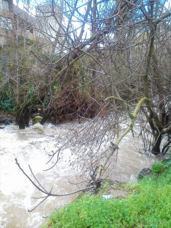 Caudal del río Ubrique el 4 de marzo de 2018.