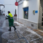 Trabajos de desinfección.