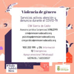 Cartel contra la violencia de género.
