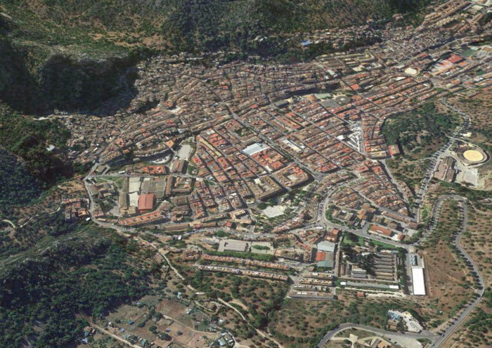 Vista aérea de Ubrique.