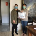Entrega de mascarillas.