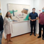 Miembros del jurado, con el concejal de Cultura.