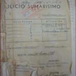 Portada de un procedimiento sumarísimo al que fueron sometidos colectivamente varios ubriqueños.