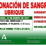 Llamamiento para donar sangre.