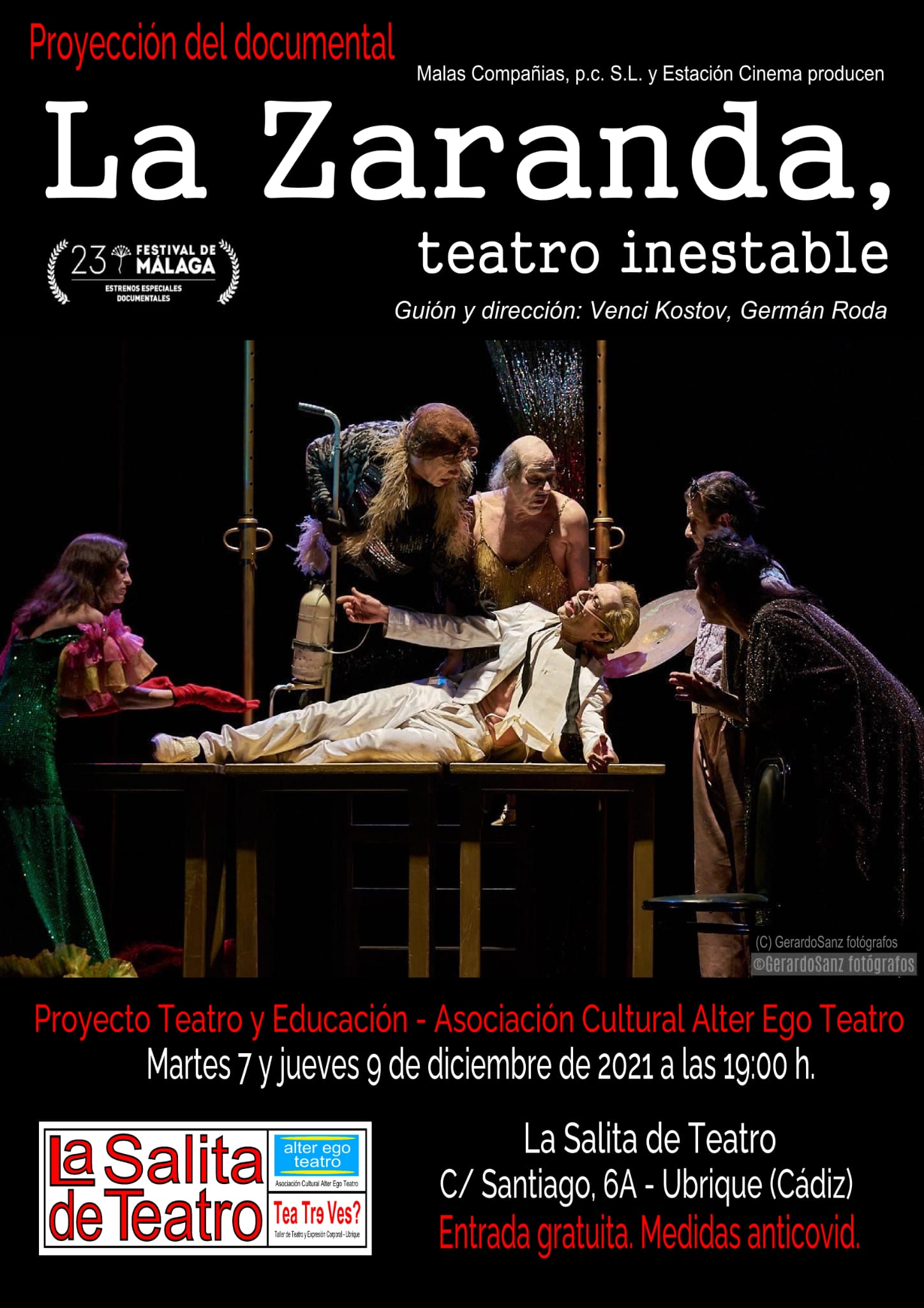 Cartel de la obra teatral de La Zaranda.