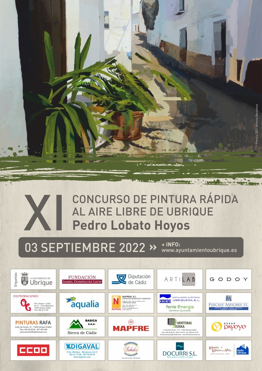 Cartel del XI Concurso de Pintura Rápida de Ubrique.