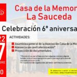 Sexto aniversario de la Casa de la Memoria La Sauceda