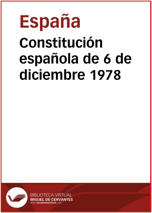 Constitución de 1978.
